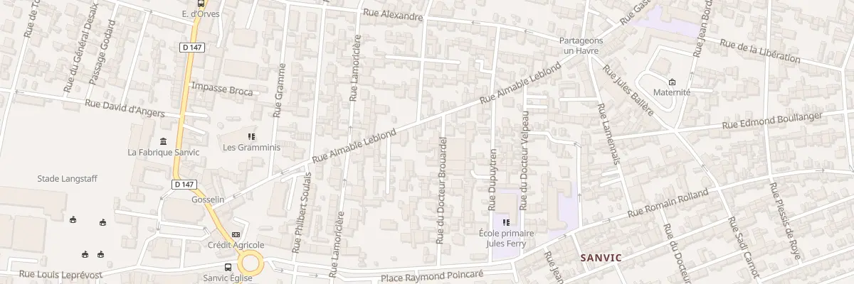 Plan du 36 Rue Aimable Leblond au Havre