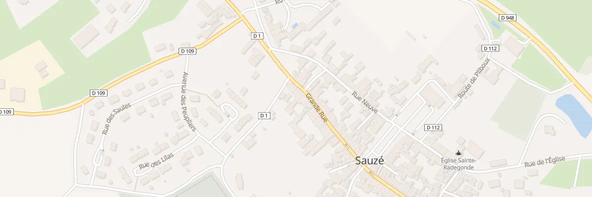 Plan du 4 Grande Rue à Sauzé-entre-Bois