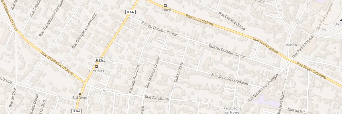 Plan du 5 Rue Zénoble Gaudouin au Havre