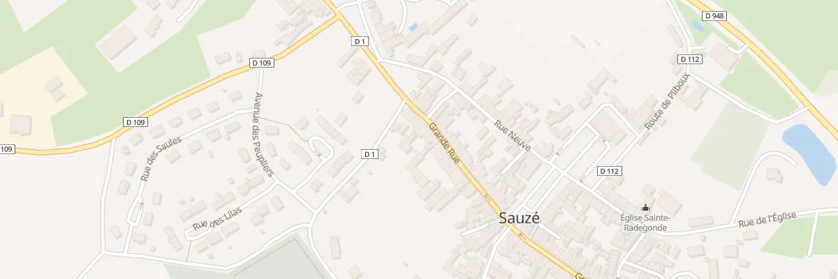 Plan du 8 Grande Rue à Sauzé-entre-Bois