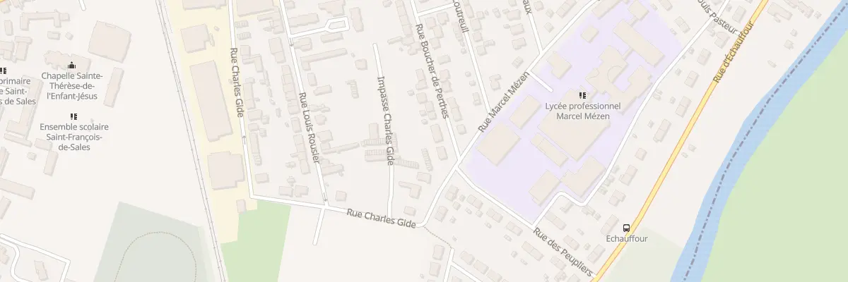 Plan du 50 Rue Boucher de Perthes à Alençon