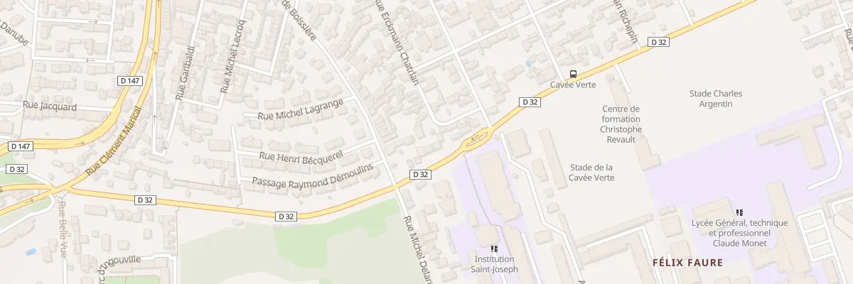 Plan du 51 Rue de la Cavée Verte au Havre
