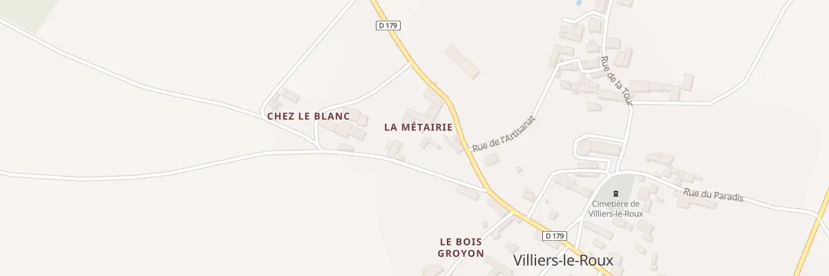 Plan du 2 Rue du Pigeonnier à Villiers-le-Roux