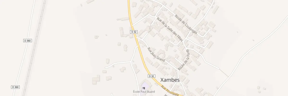 Plan du 5011 Le Bourg à Xambes