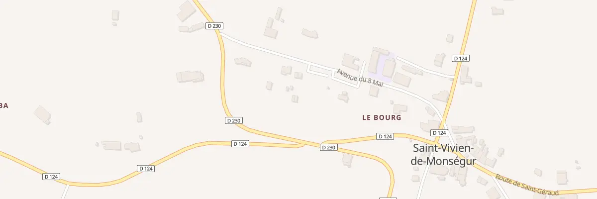 Plan du 7B Av du 8 Mai à Saint-Vivien-de-Monségur