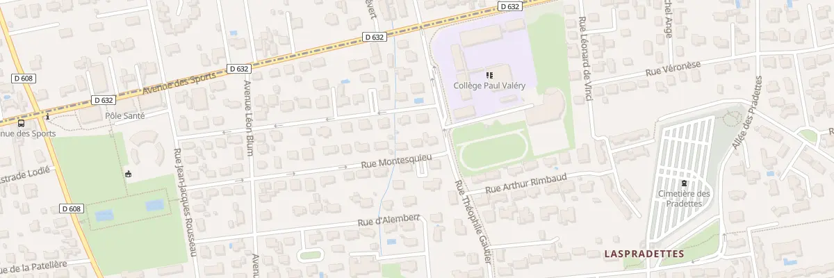 Plan du 28 Rue Montesquieu à Séméac