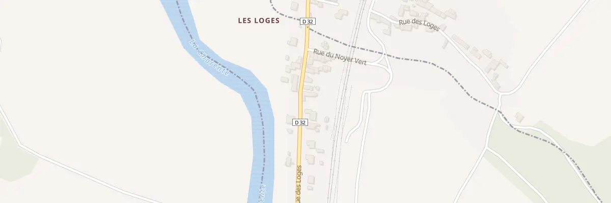 Plan du 42 Rue des Loges à Villognon