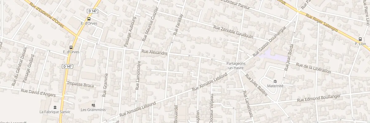 Plan du 52 Rue Alexandre au Havre