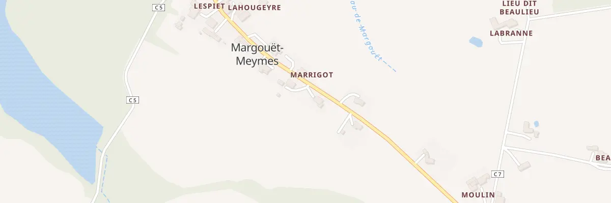 Plan du 9 Rte du Village à Margouët-Meymes
