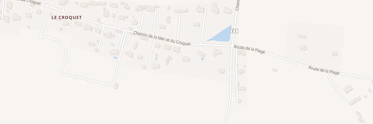 Plan du 25 Che de la Mer et du Croquet à Octeville-sur-Mer