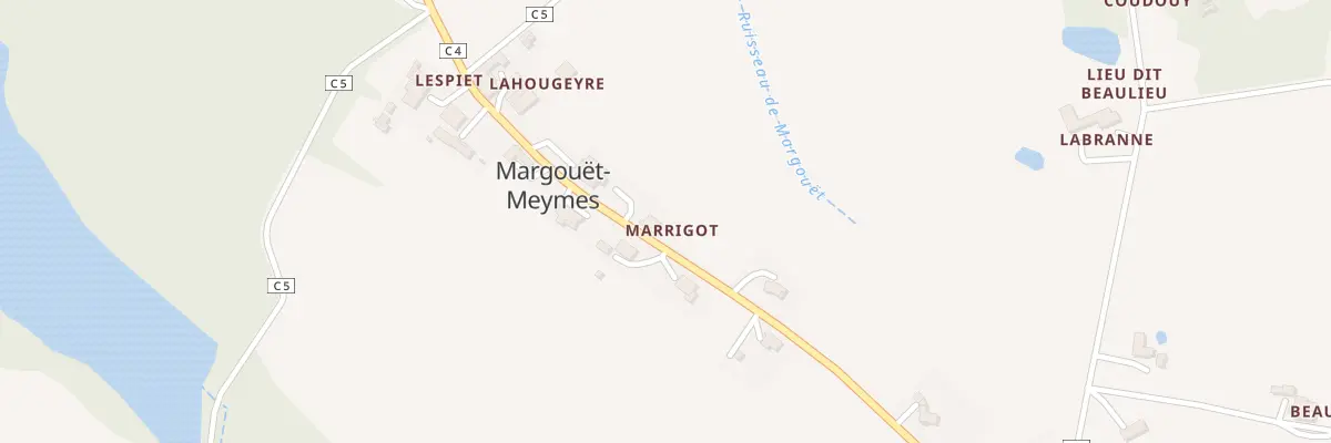 Plan du 5007 Marrigot à Margouët-Meymes