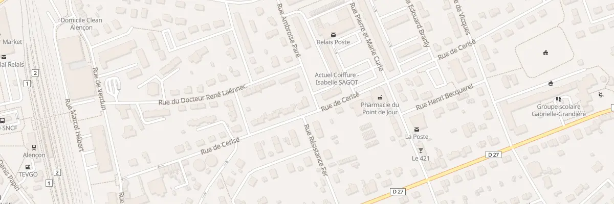 Plan du 35 Rue de Cerisé à Alençon