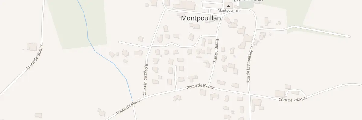 Plan du 206 Rte de Mansé à Montpouillan