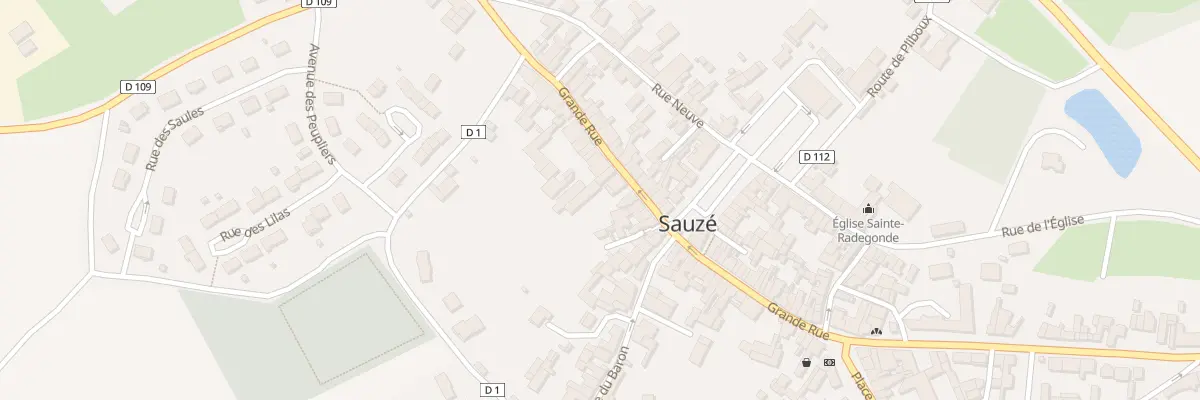Plan du 22 Grande Rue à Sauzé-entre-Bois