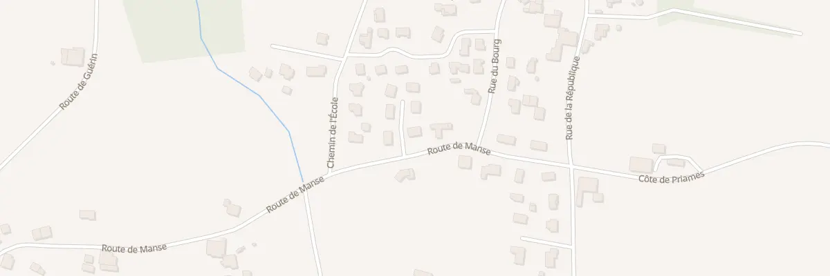 Plan du 202 Rte de Mansé à Montpouillan