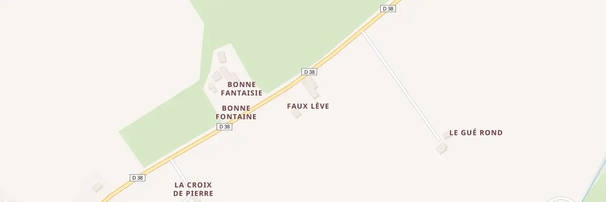 Plan du 5092 Faux Levé à Sainte-Sabine-sur-Longève