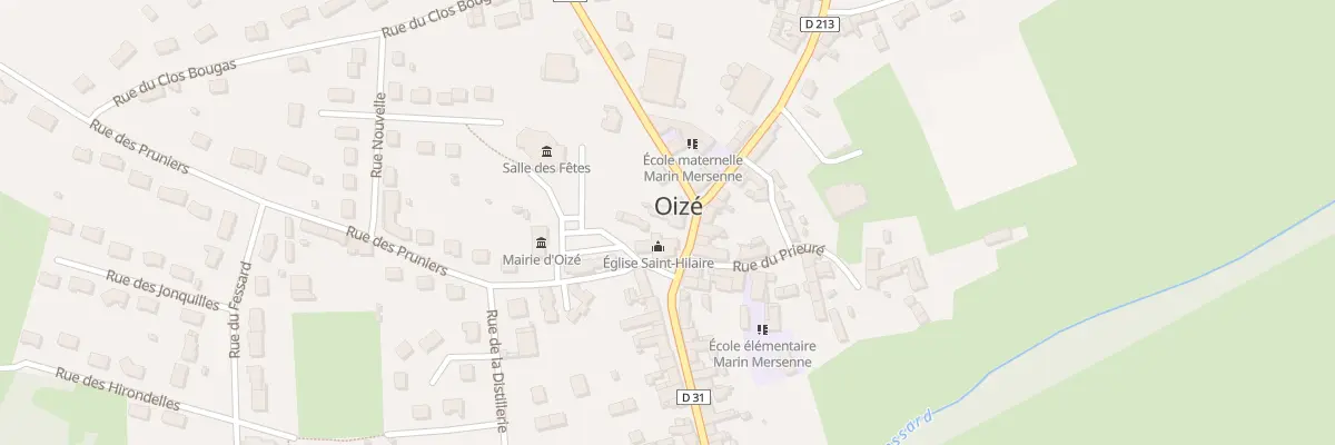 Plan du 1 Rue du Stade à Oizé