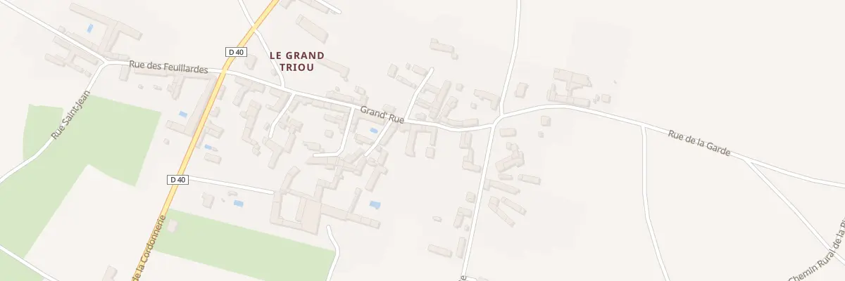 Plan du 10 Gr de la Grand’Rue à Angliers