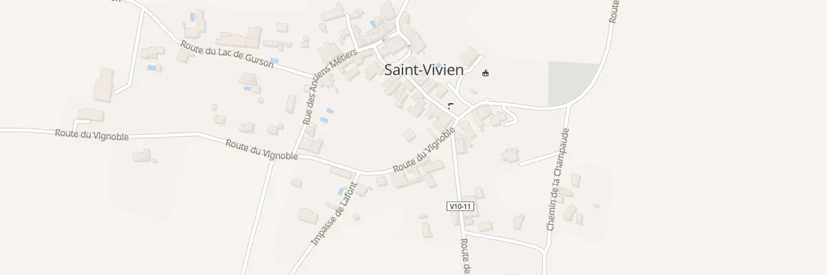 Plan du 28A Le Bourg à Saint-Vivien
