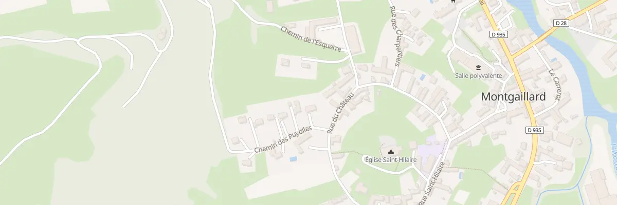 Plan du 30 Che des Puyolles à Montgaillard