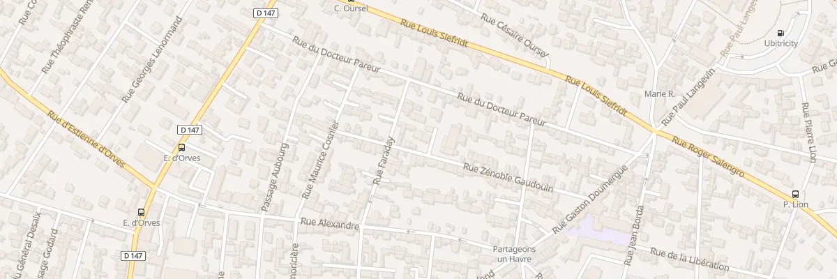 Plan du 15 Rue Zénoble Gaudouin au Havre