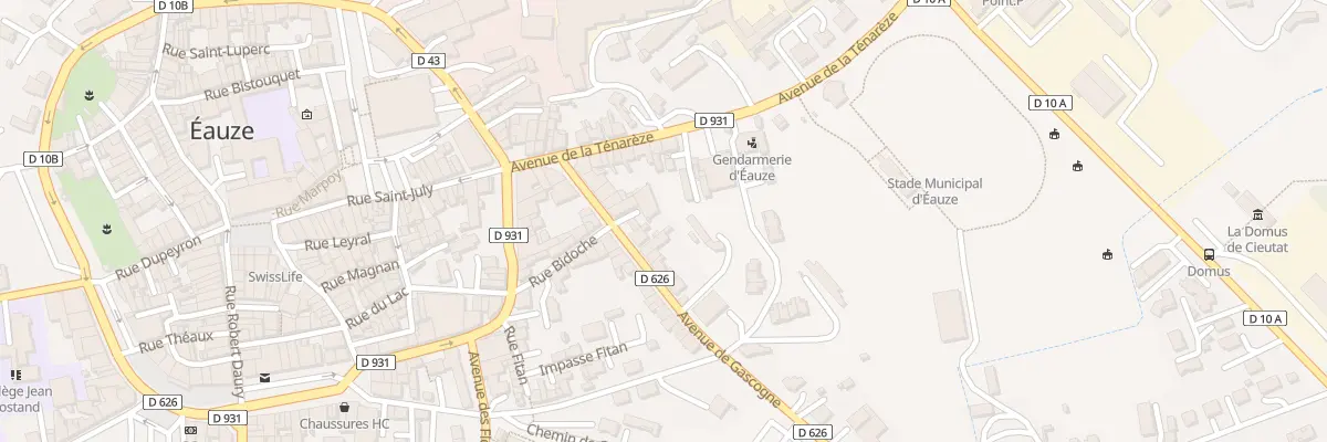 Plan du 7 Av de Gascogne à Eauze