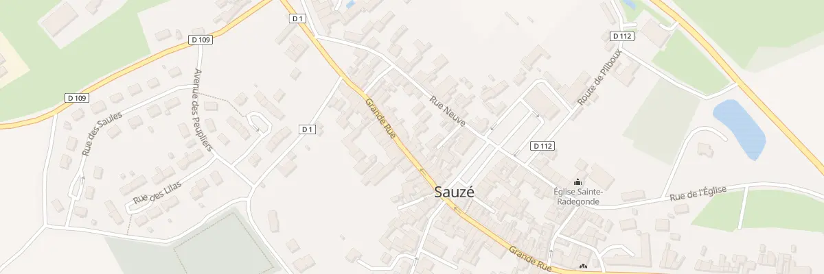 Plan du 21 Grande Rue à Sauzé-entre-Bois