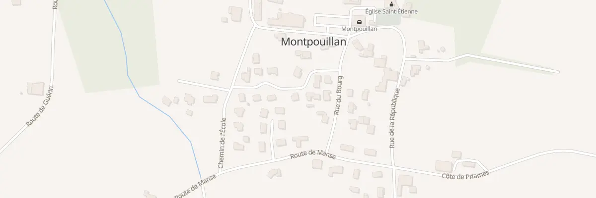 Plan du 104 Rue le Désert à Montpouillan
