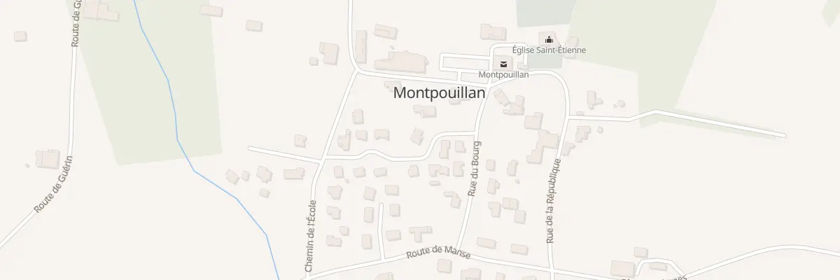 Plan du 143 Rue le Désert à Montpouillan