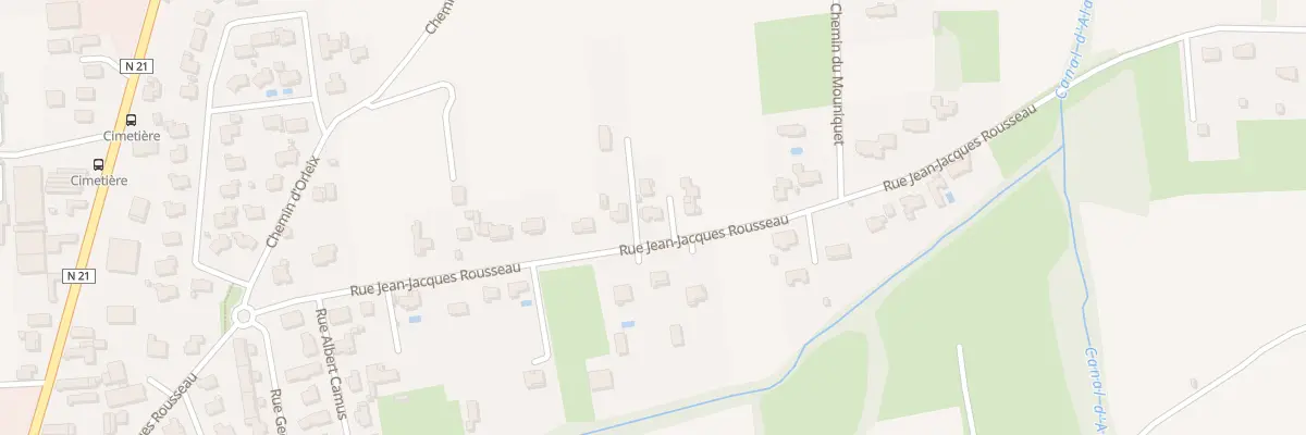 Plan du 69 Rue Jean-Jacques Rousseau à Aureilhan