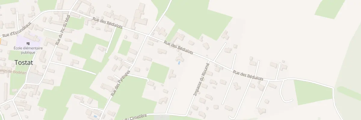 Plan du 6A Rue des Bédialots à Tostat