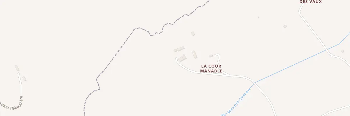 Plan du 5012 Cour Manable au Mesnil-Simon