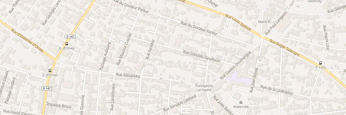 Plan du 24 Rue Zénoble Gaudouin au Havre