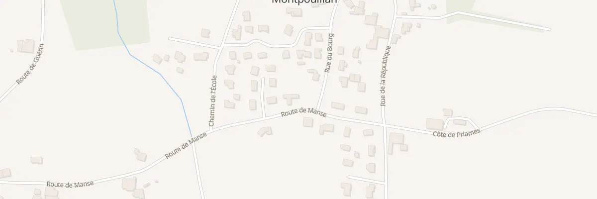 Plan du 176 Rue du Bourg à Montpouillan