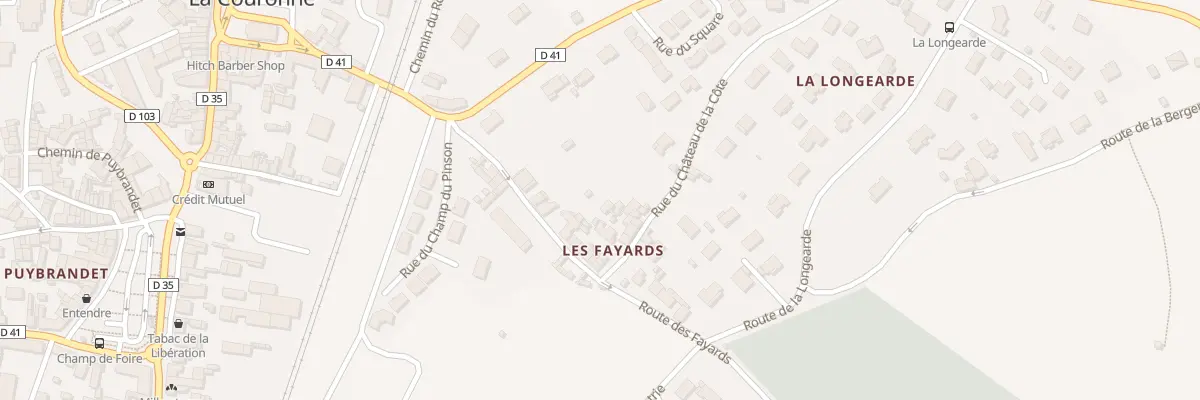 Plan du 12 Rue du Château de la Côte à La Couronne