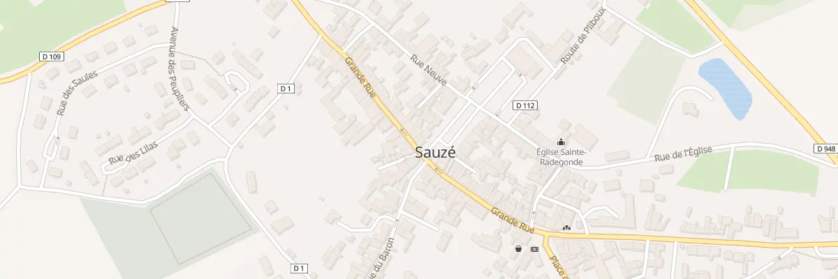 Plan du 39 Grande Rue à Sauzé-entre-Bois