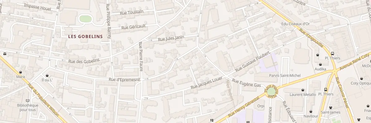 Plan du 64 Rue Doc Georges au Havre