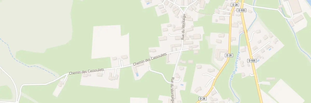 Plan du 70 Che des Cassoulets à Montgaillard