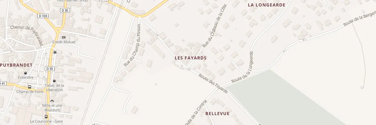 Plan du 2 Rue du Château de la Côte à La Couronne