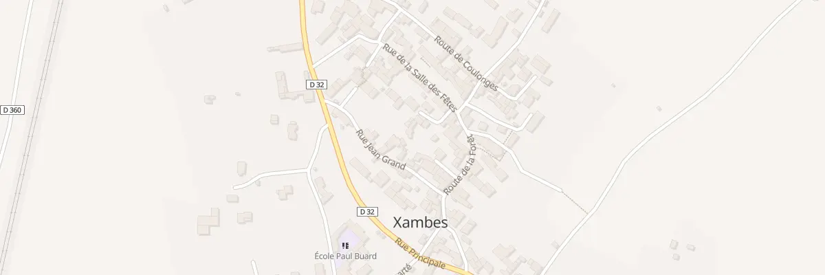 Plan du 1B Imp des Lilas à Xambes