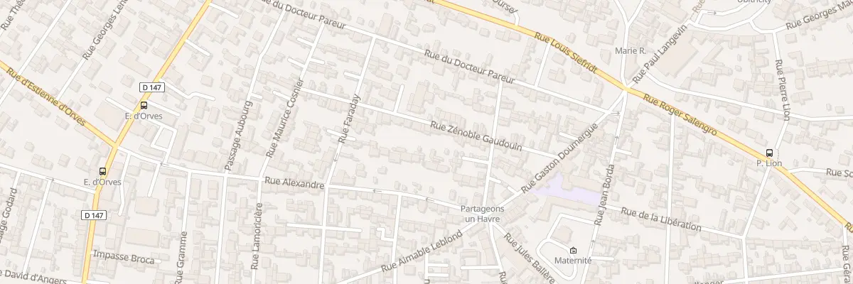 Plan du 30 Rue Zénoble Gaudouin au Havre