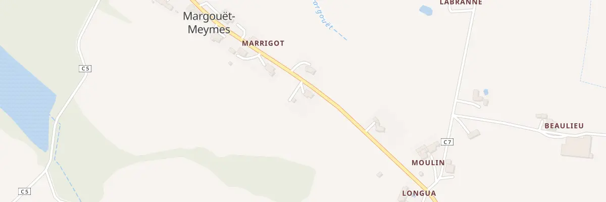 Plan du 5 Rte du Village à Margouët-Meymes