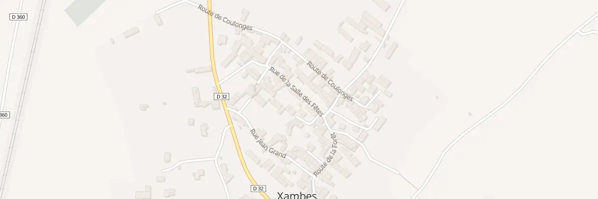 Plan du 3 Rue de la Salle des Fêtes à Xambes