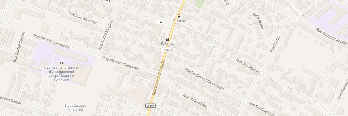 Plan du 3 Rue Ferdinand de Lesseps au Havre