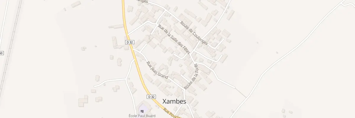 Plan du 1 Imp Monument aux Morts à Xambes