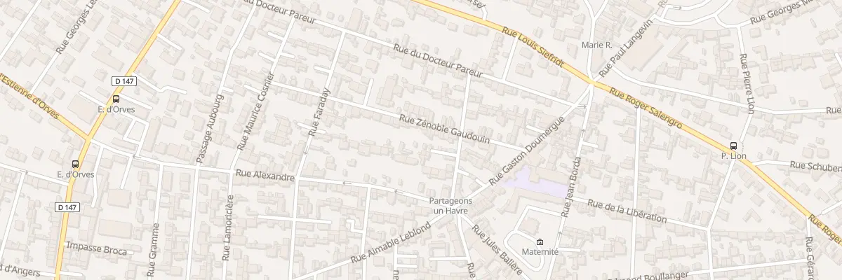 Plan du 36 Rue Zénoble Gaudouin au Havre