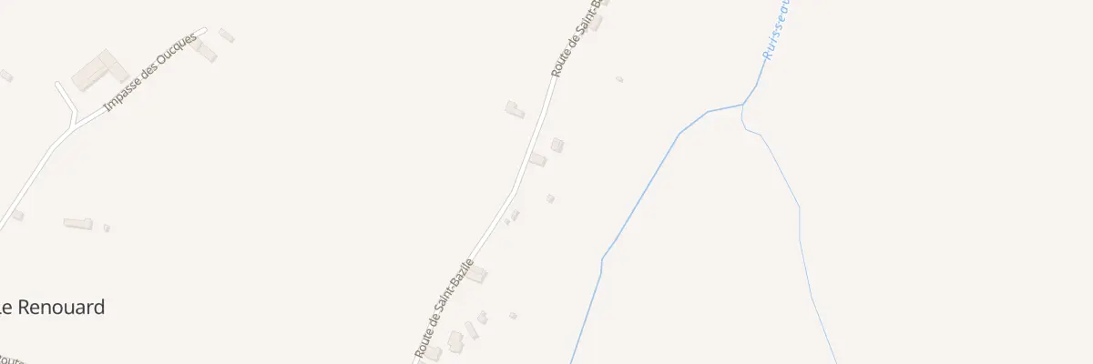 Plan du 8 Rte de Saint Bazile au Renouard