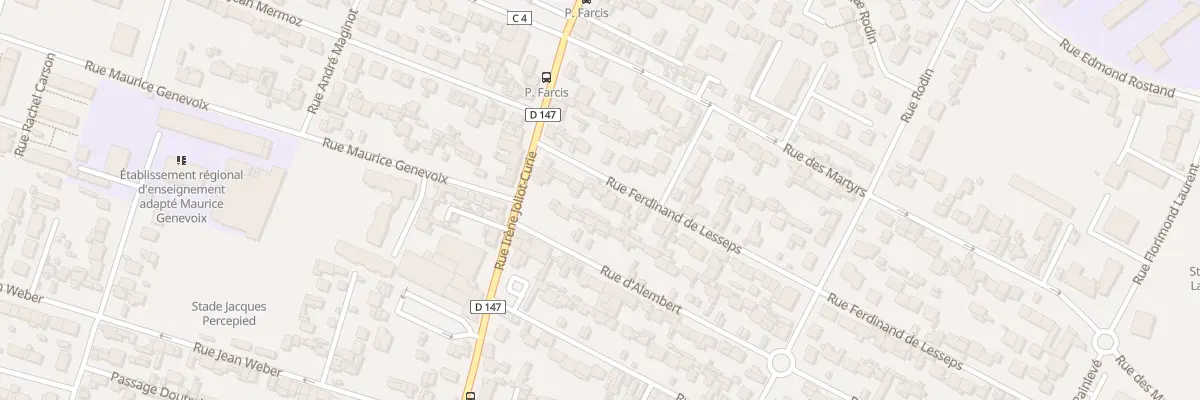 Plan du 12 Rue Ferdinand de Lesseps au Havre