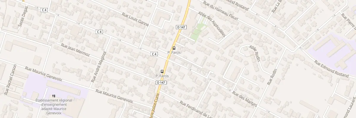 Plan du 3 Rue des Martyrs au Havre