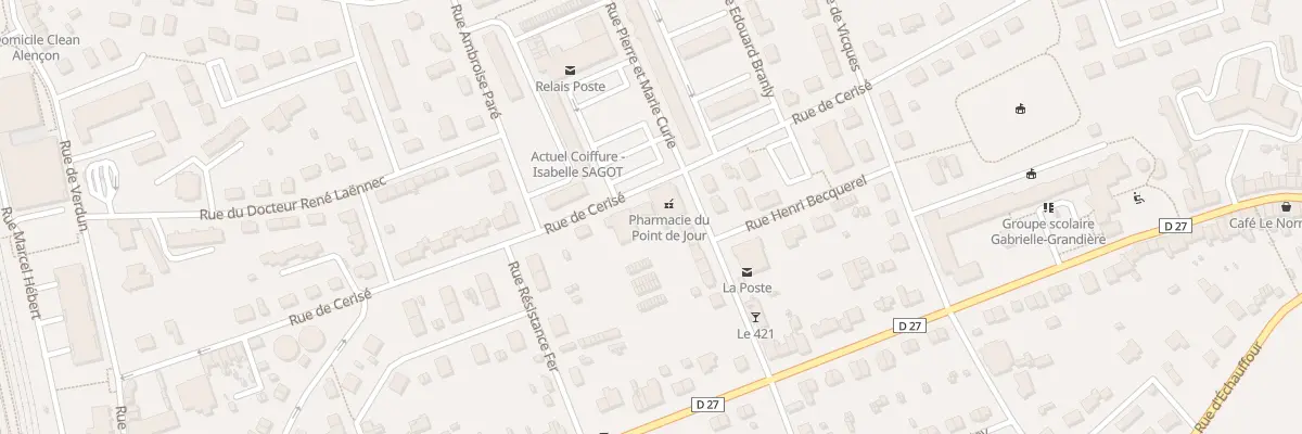 Plan du 32 Rue de Cerisé à Alençon
